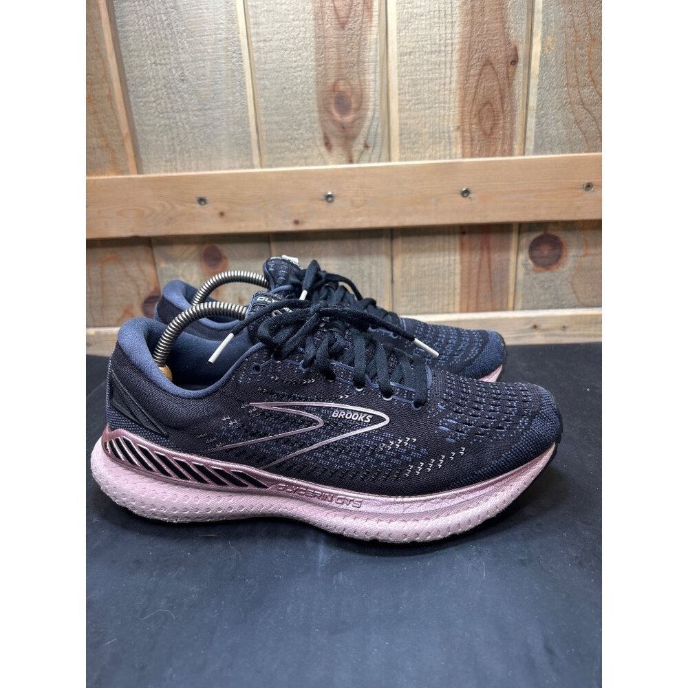 Brooks Glycerin 19 Womens Running Shoes Size 10 Black Pink Cushioned